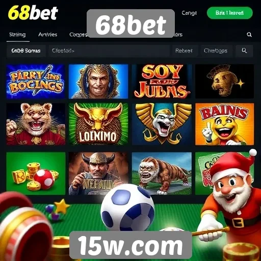 Análise das opções de jogos disponíveis no 68bet